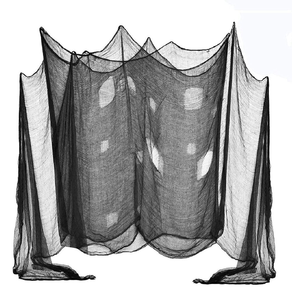 48 x 240 in. Halloween Creepy Cloth, Spooky Giant Cheese Cloth Tapestry for Hall